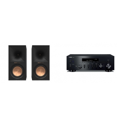 Pack Haute fidélité YAMAHA RN-600A / KLIPSCH R60M noir.