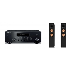 Pack Haute fidélité YAMAHA RN-600A / KLIPSCH R600F noir.