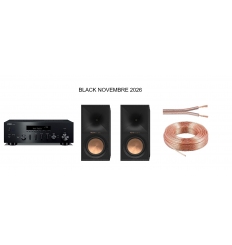 Pack Haute fidélité YAMAHA RN-600A / KLIPSCH R60M noir.